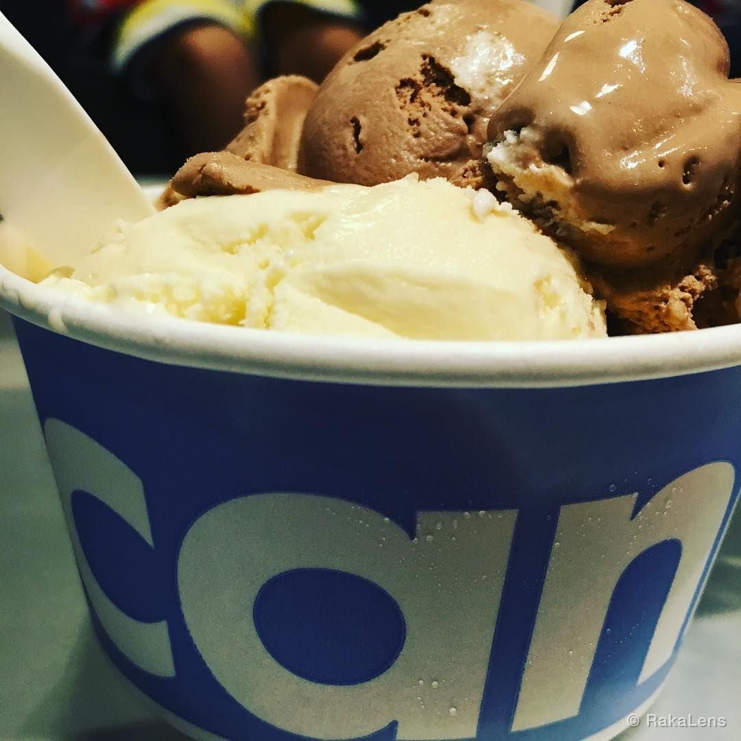 Delicious dessert after dinner!