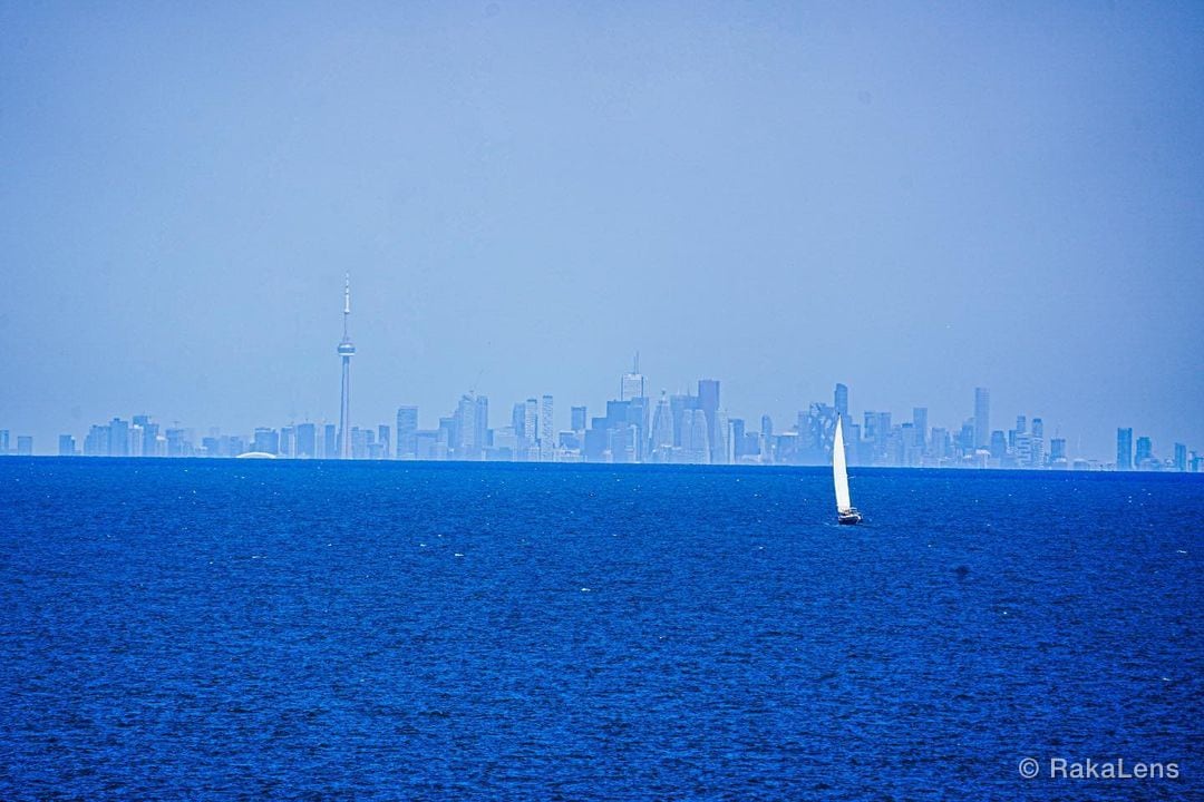 Beautiful City of Toronto Skyline from Newyork Upstate.