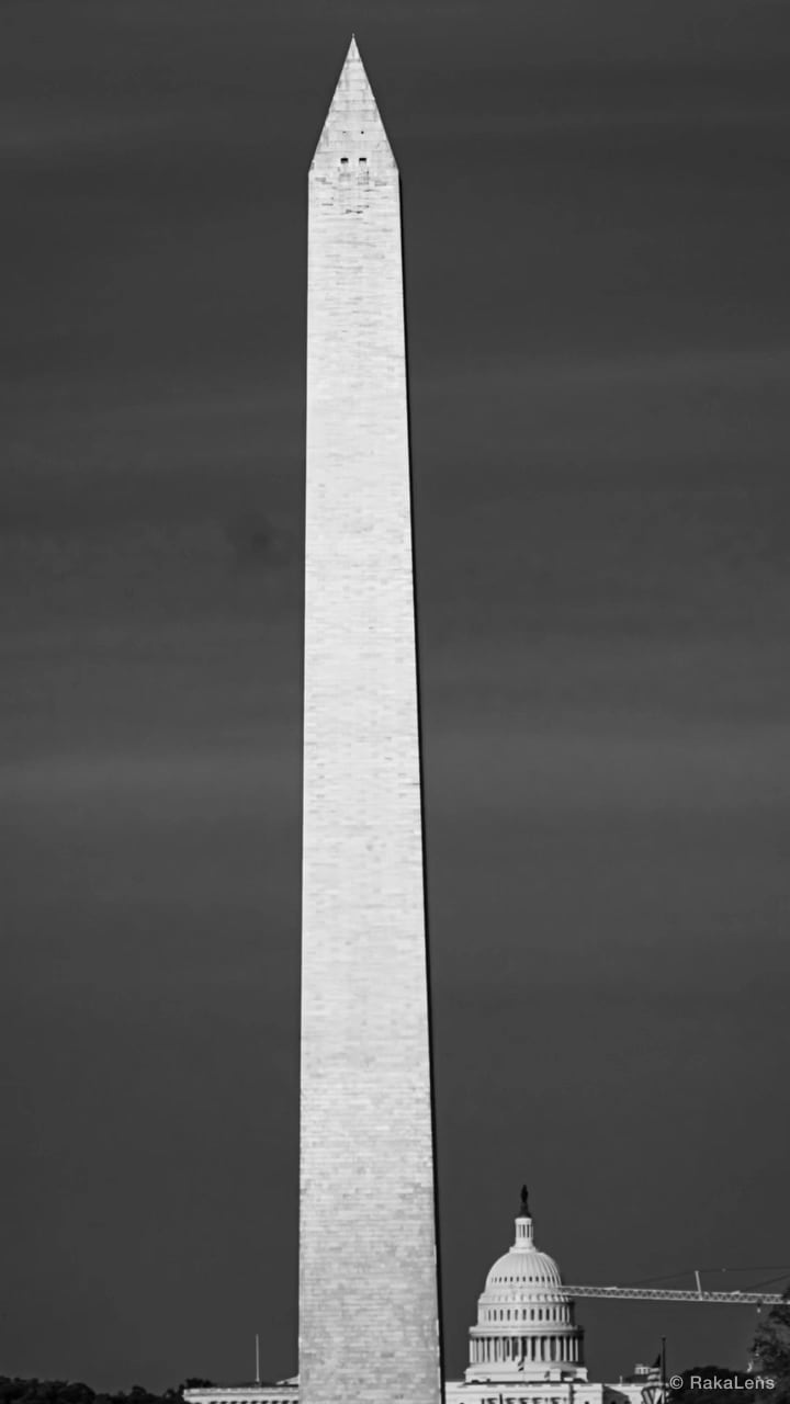 Washington Monument with United States Capitol.