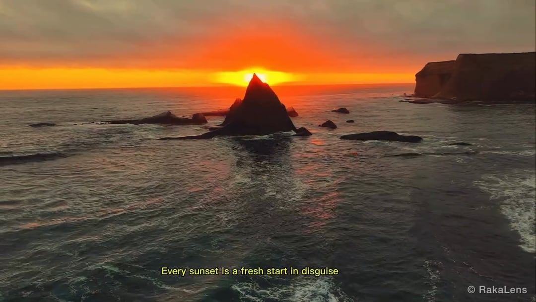 Every sunset is a fresh start in disguise.